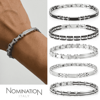 노미네이션팔찌 노미네이션 [Nomination] 노미네이션팔찌 STRONG Men's bracelet in steel 028300 (택1)