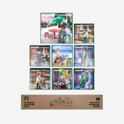 스타벅스플레이모빌플레이트 플레이모빌 스타벅스 버디 세트 (9개입) Playmobil Starbucks Buddy Set (9 Pack)