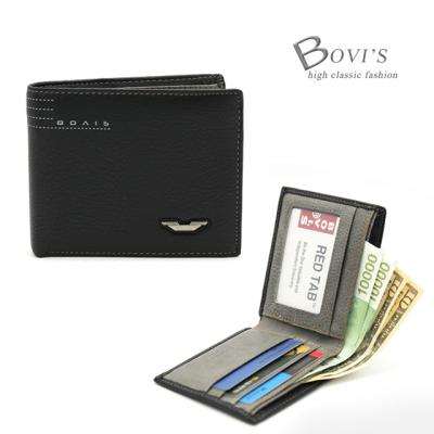 남성지갑사이트 보비스 PX1-439 캐쥬얼 슬림 반지갑 선물용 세련된 남성지갑 카드 명함 지갑
