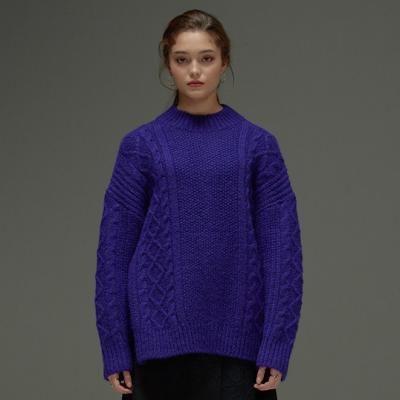 보라끌레르 클루드클레어 여성용 오버사이즈 피셔맨 스웨터