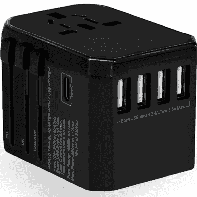 스마트플러그 바코 여행용 고속충전 멀티 어댑터 플러그 USB 5.6A C타입 호환 콘센트 Travel Multi-Plug01, 1개