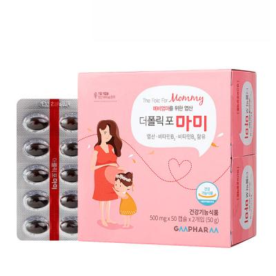 임신선물 지엠팜 더폴릭포 마미 엽산 비타민 영양제, 50정, 2개