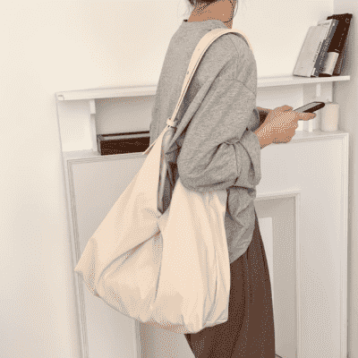 체인숄더백 위베이지크 수납력갑 여자 숄더 에코백 보부상 가방